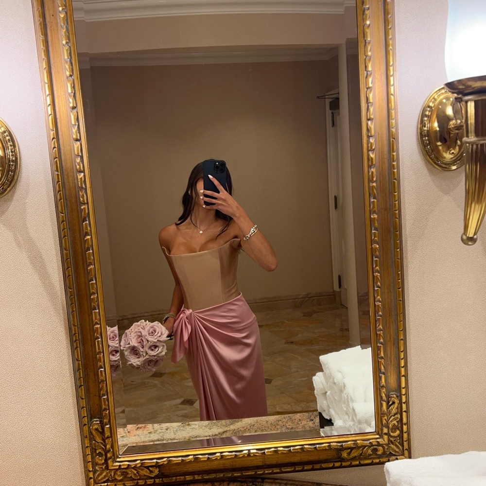 Ozgur Masur Istanbul Draped Gown - LIGHT PINK